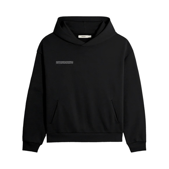 Pangaia Tops - Pangaia lightweight cotton hoodie in black, size medium